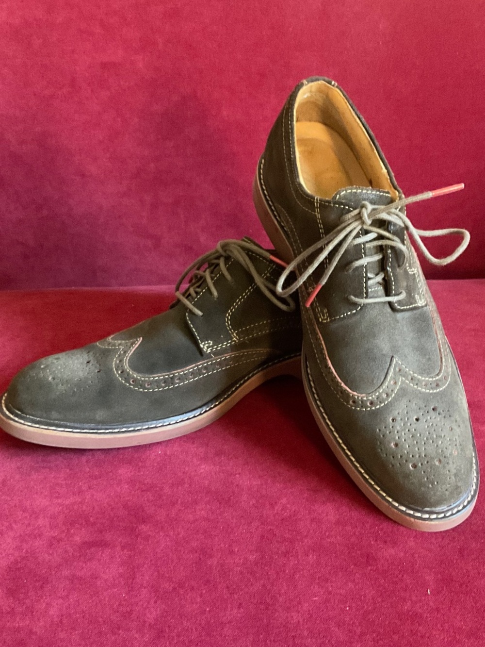 Sperry Gold Cup Suede Wing Tip Shoes
